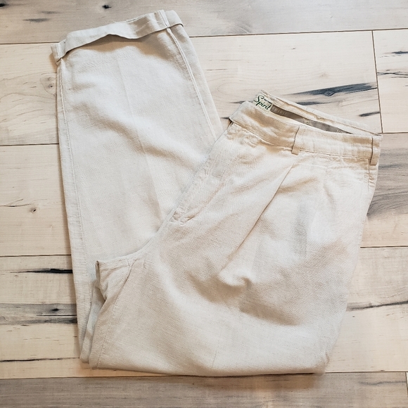 Northern Spirit Other - Northern Spirit Vintage  Straight Leg Highrise Linen/Cotton Pants Unisex 36"*